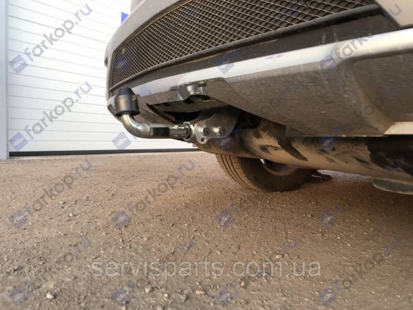 Оцинкований фаркоп на Mercedes-Benz GL W166 2011-2015 Швидкознімний автомат на ручці - Зображення 8