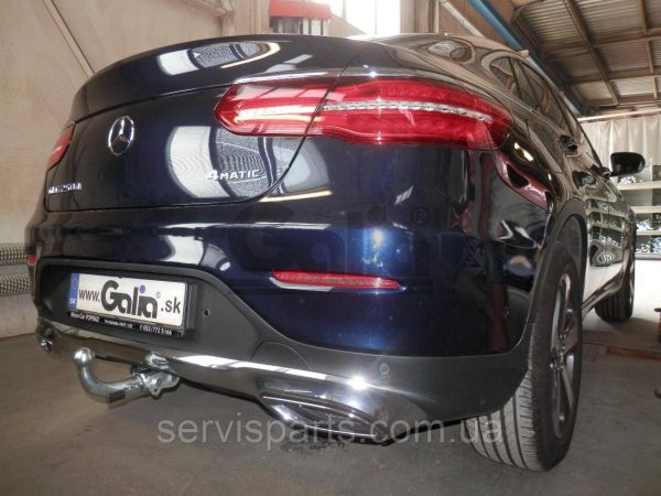 Оцинкований фаркоп Mercedes GLC X253 2015-2022 Швидкознімний автомат на ручці - Зображення 7