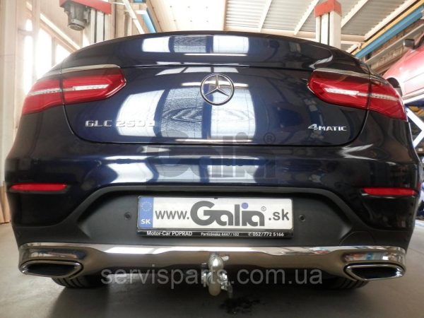Оцинкований фаркоп Mercedes GLC X253 2015-2022 Швидкознімний автомат на ручці - Зображення 10