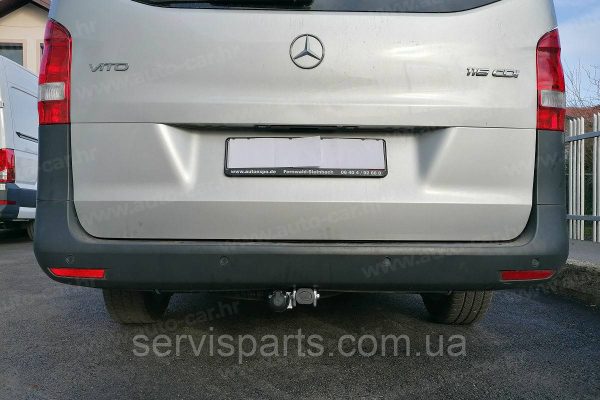 Оцинкований фаркоп Mercedes Vito V-Class W447 2014- (Мерседес Віто 447) Швидкознімний автомат на ручці - Зображення 9