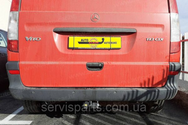 Оцинкований фаркоп Mercedes Vito Viano W639 2003-2014 (Мерседес Вто 639) Швидкознімний автомат на ручці - Зображення 10