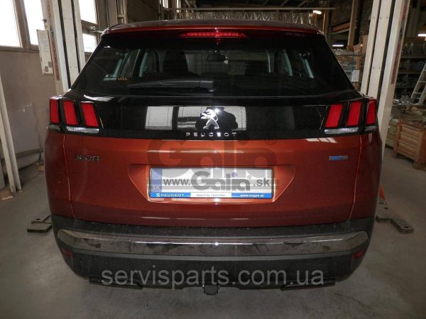 Оцинкований фаркоп Peugeot 3008 2016- (Пежо 3008) Швидкознімний автомат на ручці - Зображення 7