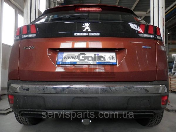 Оцинкований фаркоп Peugeot 3008 2016- (Пежо 3008) Швидкознімний автомат на ручці - Зображення 8