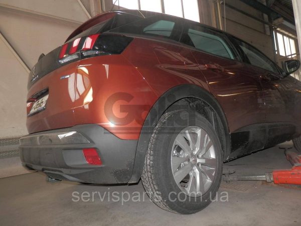 Оцинкований фаркоп Peugeot 3008 2016- (Пежо 3008) Швидкознімний автомат на ручці - Зображення 9