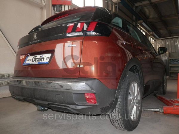 Оцинкований фаркоп Peugeot 3008 2016- (Пежо 3008) Швидкознімний автомат на ручці