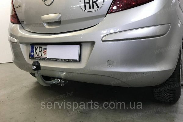 Оцинкований фаркоп на Opel Corsa D 2006-2019 (Опель Корса) Швидкознімний автомат на ручці - Зображення 3