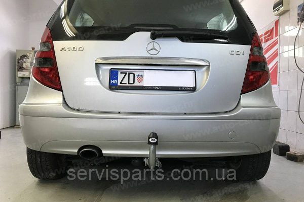 Оцинкований фаркоп на Mercedes-Benz A-class W169 2004-2012 Швидкознімний автомат на ручці - Зображення 5