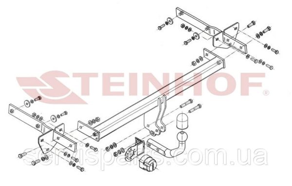 Польський фаркоп на Mercedes B-class W245 2005-2012 - Зображення 8