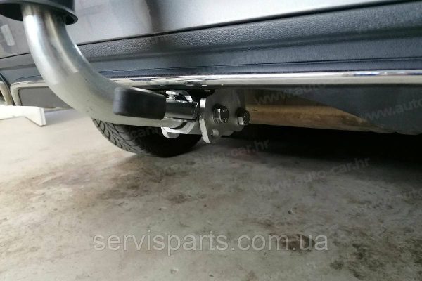 Оцинкований фаркоп на Mercedes B-class W246 2011-2018 Швидкознімний автомат на ручці - Зображення 5