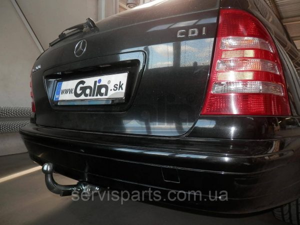 Оцинкований фаркоп на Mercedes-Benz C-class W203 S203 2000-2007 Швидкознімний автомат на ручці - Зображення 2