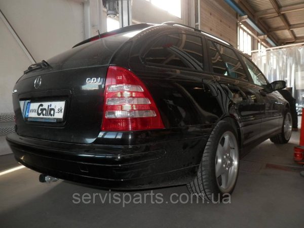 Оцинкований фаркоп на Mercedes-Benz C-class W203 S203 2000-2007 Швидкознімний автомат на ручці