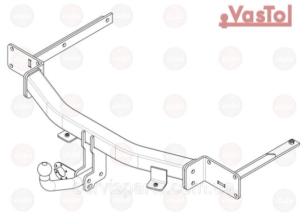 Знімний гак фаркоп на Mercedes C-class W203 S203 2000-2007 - Зображення 4