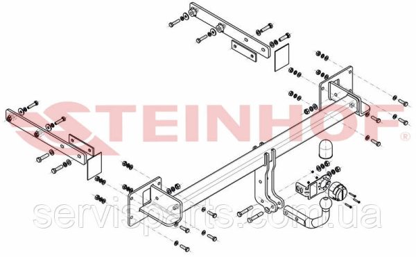 Польський фаркоп на Mercedes R-class W251 2005-2017 - Зображення 8