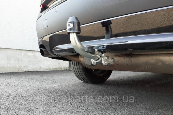 Оцинкований фаркоп на BMW X3 F25 2010-2017 без підрізу бампера Швидкознімний автомат на ручці - Зображення 7