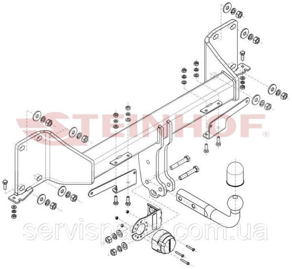 Польський фаркоп на BMW X6 G06 F96 2018- - Зображення 5