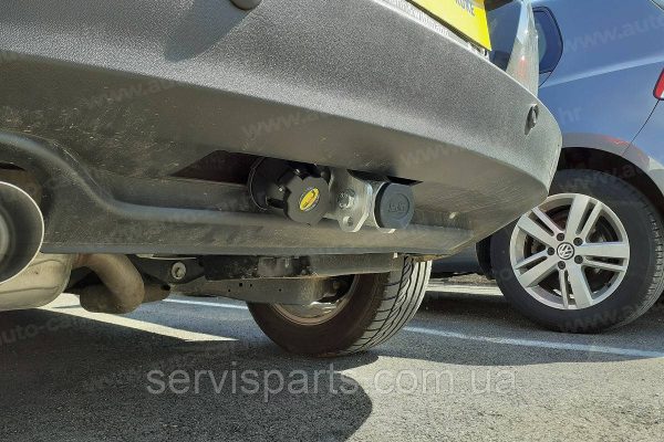 Оцинкований фаркоп на Volkswagen Tiguan 2007-2015 (Фольксваген Тігуан) Швидкознімний автомат на ручці - Зображення 4