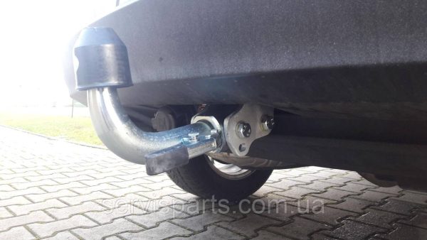 Оцинкований фаркоп на Volkswagen Tiguan 2007-2015 (Фольксваген Тігуан) Швидкознімний автомат на ручці - Зображення 7