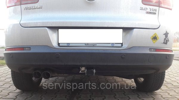 Оцинкований фаркоп на Volkswagen Tiguan 2007-2015 (Фольксваген Тігуан) Швидкознімний автомат на ручці - Зображення 9