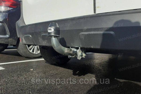 Оцинкований фаркоп Renault/Dacia Doker (Рено/Дачія Докер) Швидкознімний автомат на ручці - Зображення 3