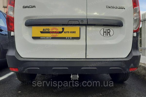 Оцинкований фаркоп Renault/Dacia Doker (Рено/Дачія Докер) Швидкознімний автомат на ручці - Зображення 4