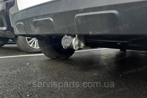 Оцинкований фаркоп Renault/Dacia Doker (Рено/Дачія Докер) Швидкознімний автомат на ручці