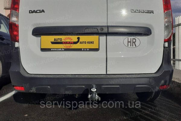 Оцинкований фаркоп Renault/Dacia Doker (Рено/Дачія Докер) Швидкознімний автомат на ручці - Зображення 7
