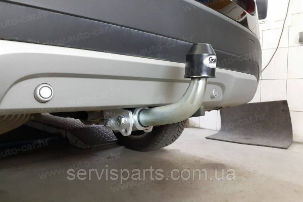 Оцинкований фаркоп на BMW X1 E84 2009-2015 без підрізу бампера Швидкознімний автомат на ручці - Зображення 6