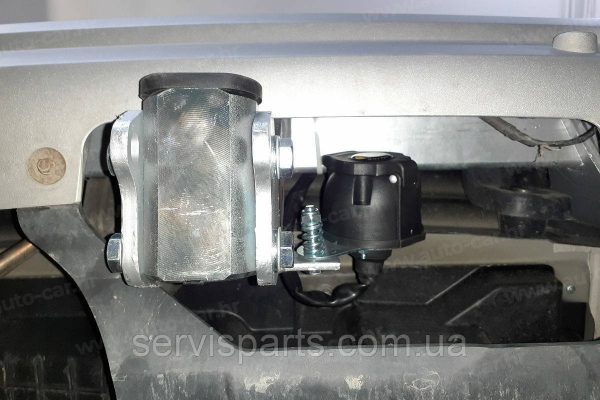 Оцинкований фаркоп на BMW X1 E84 2009-2015 без підрізу бампера Швидкознімний автомат на ручці - Зображення 10