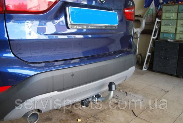 Оцинкований фаркоп на BMW X1 F48 2015 - без підрізу бампера.