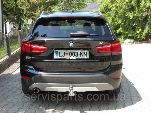 Оцинкований фаркоп на BMW X1 F48 2015 - без підрізу бампера Швидкознімний автомат на ручці - Зображення 10