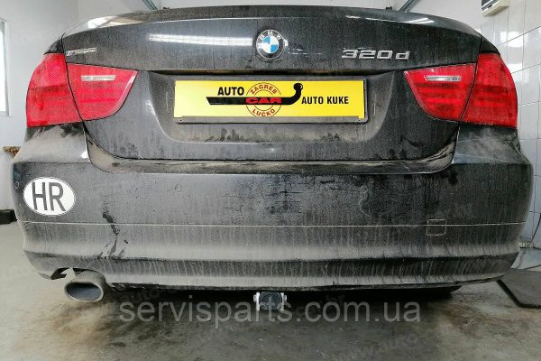 Оцинкований фаркоп на BMW 3-series E90 E91 2005-2013 седан і универсал Швидкознімний автомат на ручці - Зображення 4