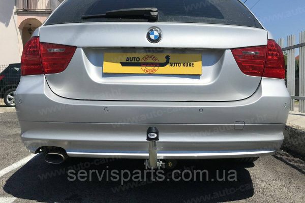 Оцинкований фаркоп на BMW 3-series E90 E91 2005-2013 седан і универсал Швидкознімний автомат на ручці - Зображення 8