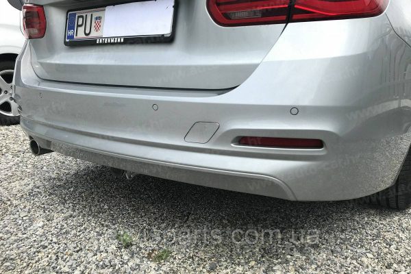 Оцинкований фаркоп на BMW 3-series F30 F31 2012-2018 (БМВ 3) Швидкознімний автомат на ручці
