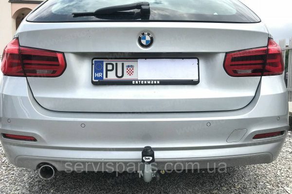 Оцинкований фаркоп на BMW 3-series F30 F31 2012-2018 (БМВ 3) Швидкознімний автомат на ручці - Зображення 9