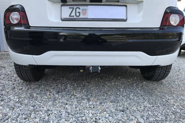 Оцинкований фаркоп на Citroen C3 Picasso 2009- (без підрізування бампера) Швидкознімний автомат на ручці - Зображення 8