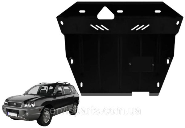 Захист двигуна Hyundai Santa Fe 2001-2006 (Хундай Санта Фе) - Зображення 6