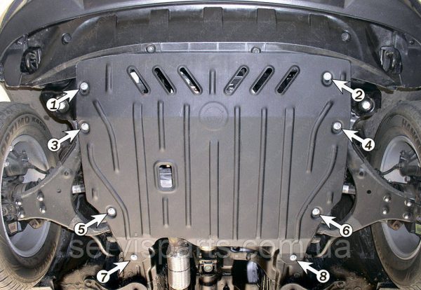 Захист двигуна Kia Sportage 2 2004-2010 (Кіа Спортейдж)