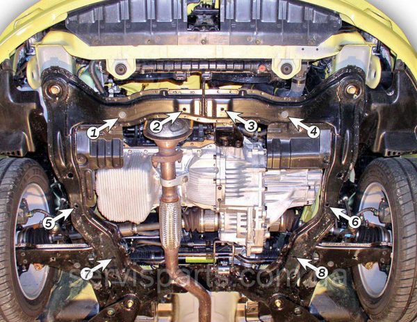 Захист двигуна Hyundai Coupe 2002-2008 (Хюндай Купе) - Зображення 2