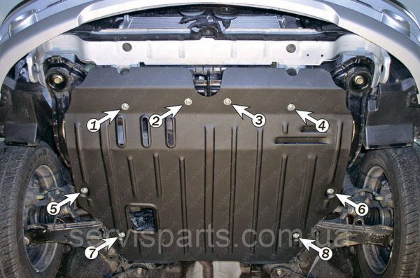 Захист двигуна Hyundai Elantra 3 (XD) 2000-2006 (Хюндай Елантра) - Зображення 2