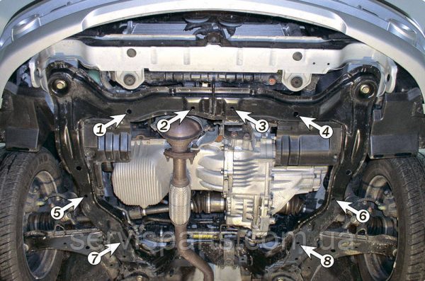 Захист двигуна Hyundai Elantra 3 (XD) 2000-2006 (Хюндай Елантра) - Зображення 3