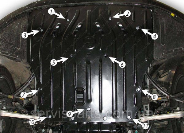 Захист двигуна Hyundai Genesis 2008-2013 (Хундай Дженезіс) - Зображення 5