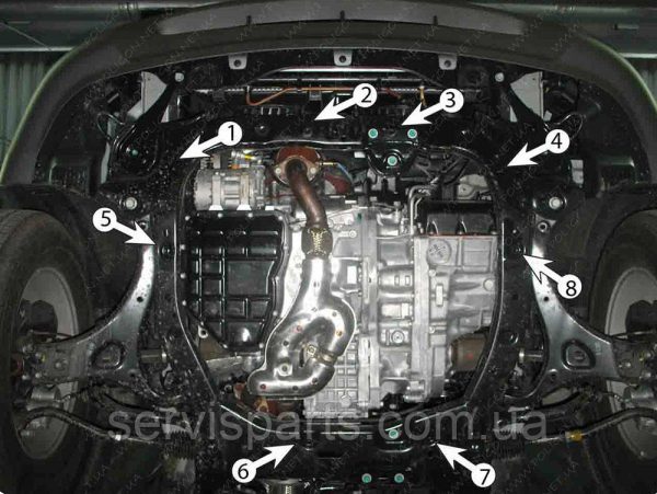 Захист двигуна Hyundai ix55 2007-2015 (Хундай Ікс 55) - Зображення 5