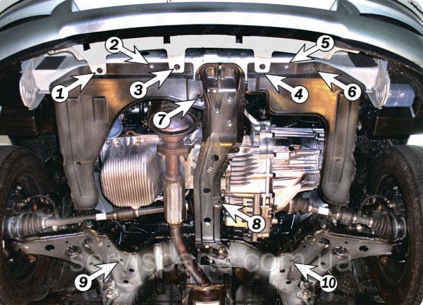 Захист двигуна Hyundai Matrix 2001-2010 (Хюндай Матрікс) - Зображення 7