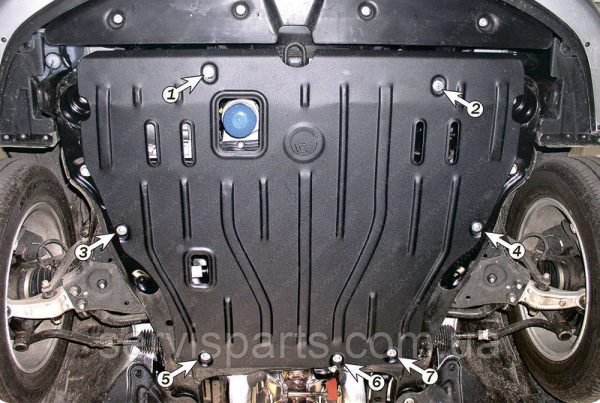 Захист двигуна Hyundai Sonata 5 NF 2004-2009 (Хундай Соната) - Зображення 3
