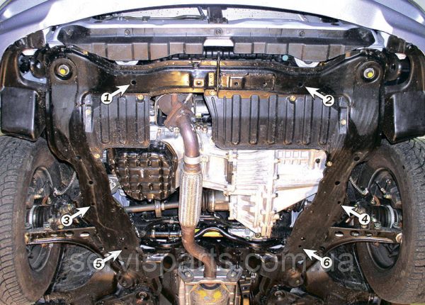 Захист двигуна Hyundai Trajet 1999-2008 (Хюндай Траджет) - Зображення 3