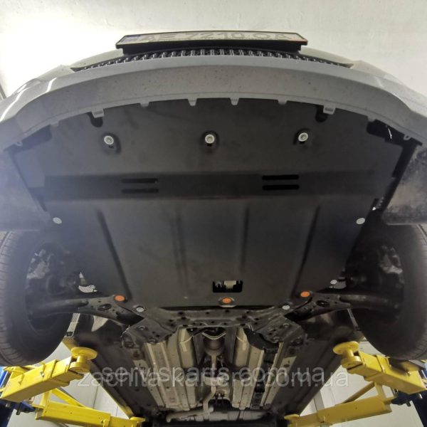 Захист двигуна Hyundai Accent 4 2011-2019 (Хундай Акцент) з бічними крилами - Зображення 3