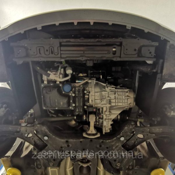 Захист двигуна Hyundai Accent 4 2011-2019 (Хундай Акцент) з бічними крилами - Зображення 5