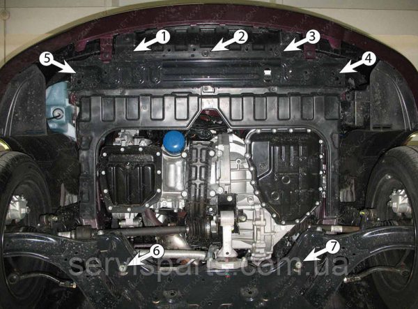 Захист двигуна Hyundai Accent 4 2011-2019 (Хундай Акцент) - Зображення 2