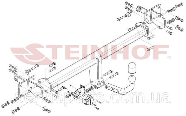 Фаркоп Mercedes C-Class S206 W206 2021- - Зображення 2