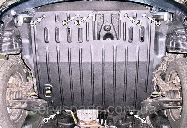 Захист двигуна Kia Carens 2 2002-2006 (Кіа Каренс)